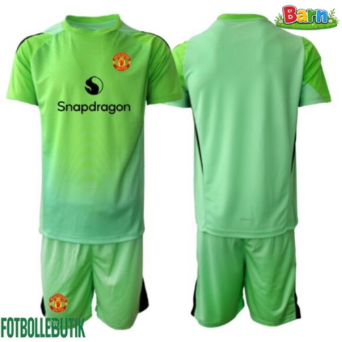 Manchester United Målvakt Tredjeställ Barn 2025-26 Kortärmad (+ Korta byxor)